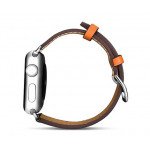 Wholesale Swift Leather Band Loop Strap Wristband Replacement for Apple Watch Series 7/6/SE/5/4/3/2/1 Sport - 44MM / 42MM (Orange)